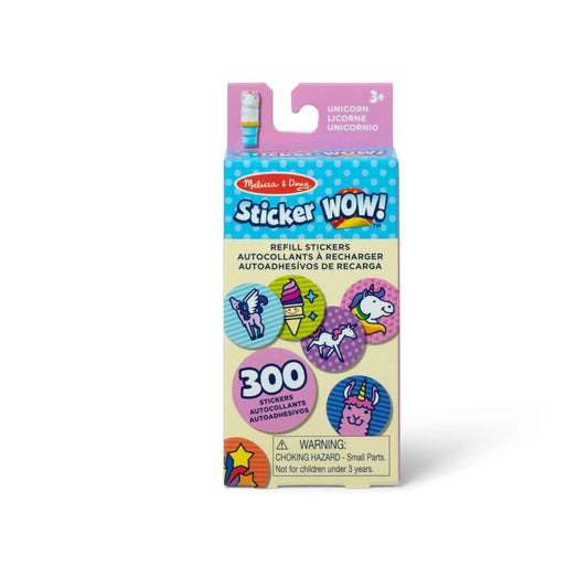 Melissa & Doug - Melissa & Doug Sticker WOW! – Refill Stickers – Unicorn - Playful Panda