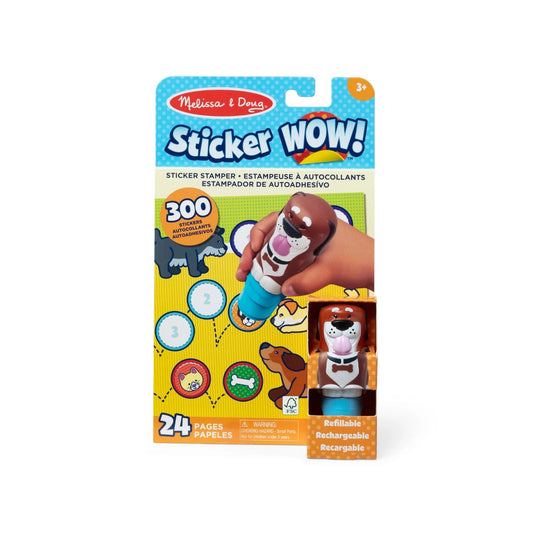 Melissa & Doug - Melissa & Doug Sticker WOW! – Sticker Stamper & Activity Pad – Dog - Playful Panda